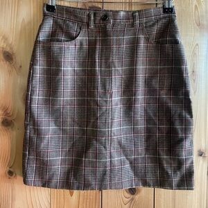 Vintage ‘90s United Colors of Benetton plaid wool Mini Skirt